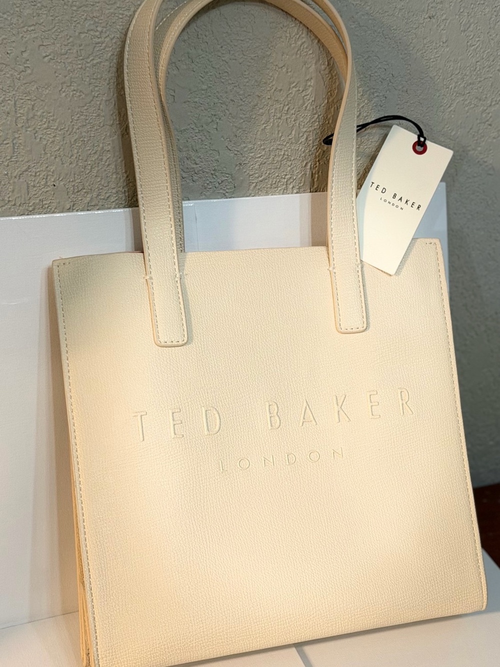 Ted Baker Cream Embossed Icon Tote Bag